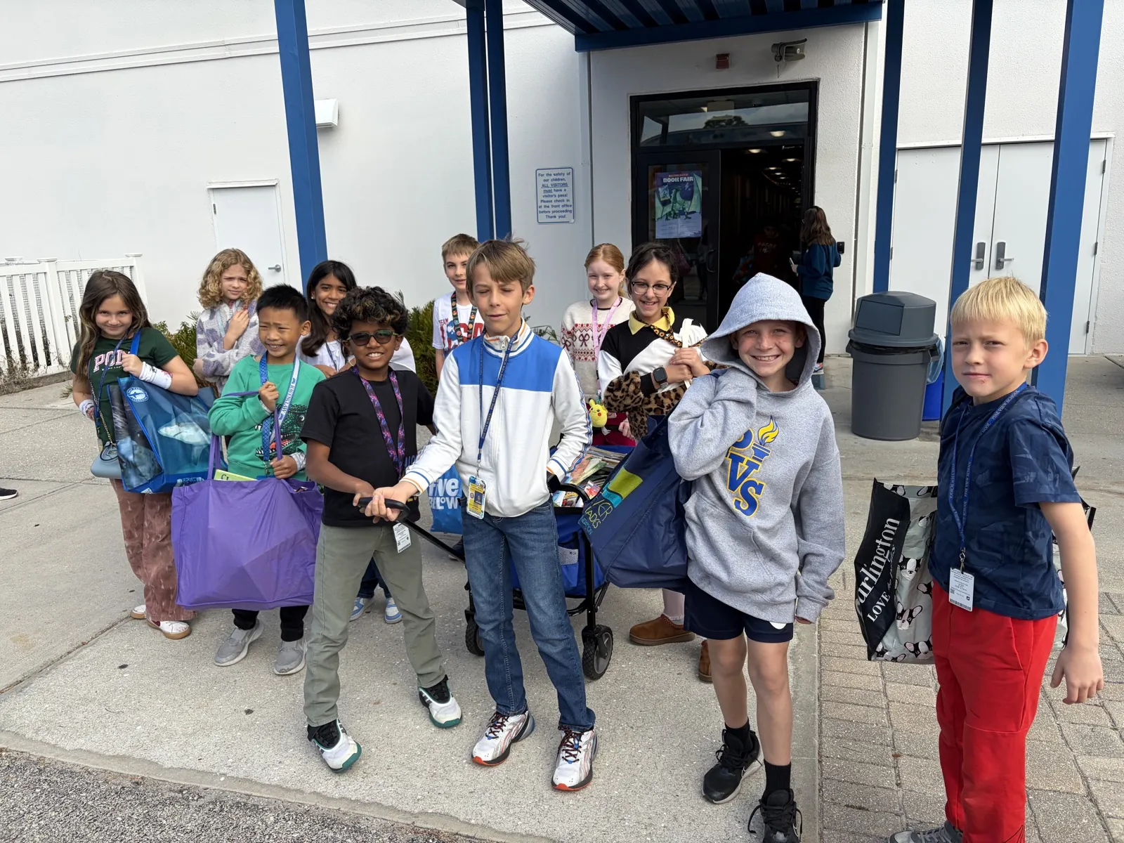 Book sorting, donation drop-off, Free Book Fairs distribution at Tuttle Elementary