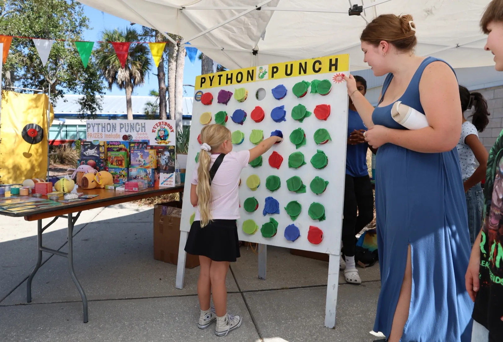The Python Punch booth at PV Fair
