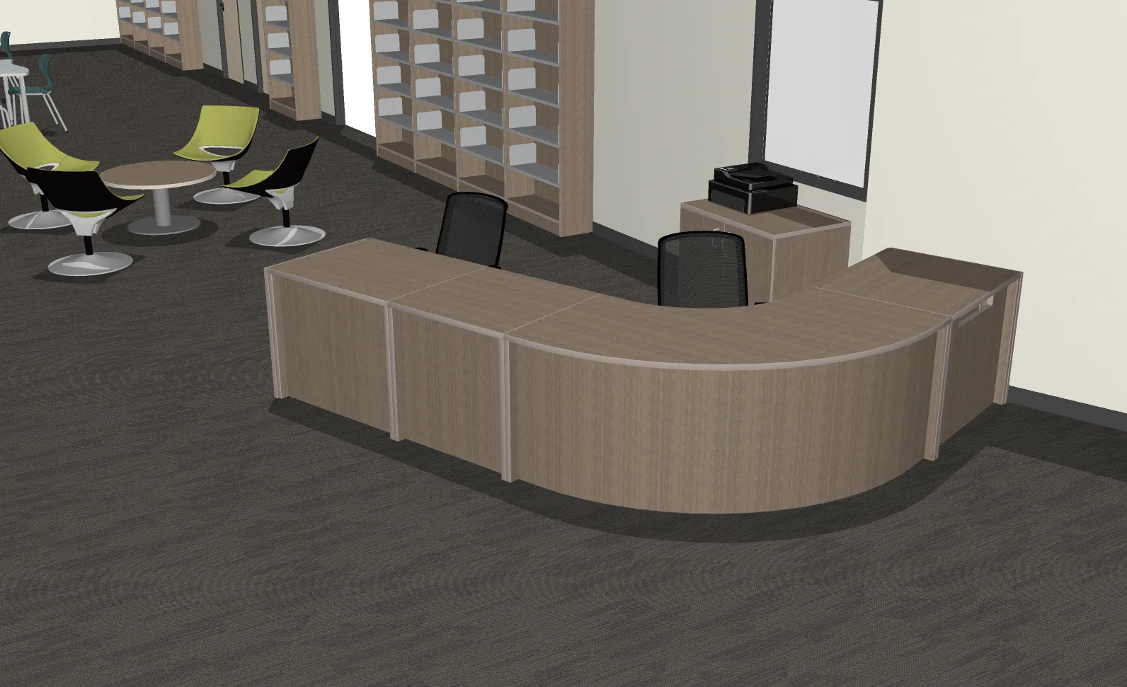A welcoming new circulation desk