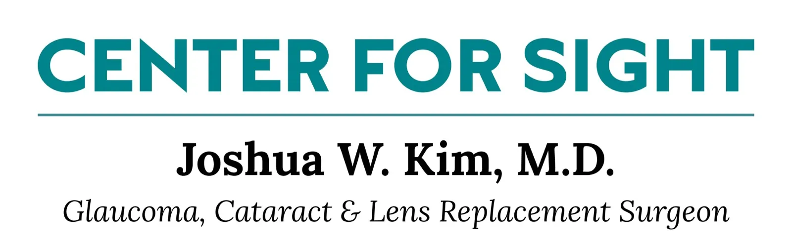 Center for Sight, Joshua Kim, M.D.
